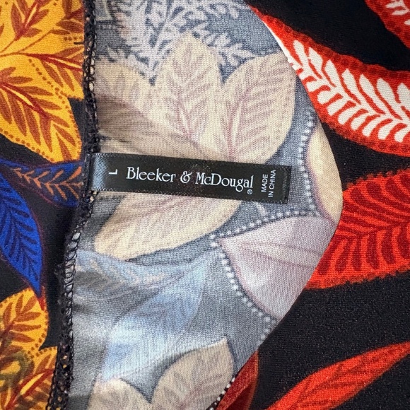 Bleeker & McDougal Women's Long Bell Sleeve Pullover Multicolor Top Large M - Picture 8 of 9